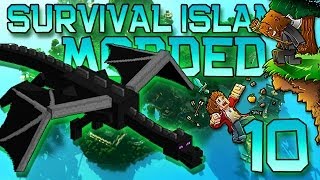 Minecraft: Modded Survival Island Let's Play w/Mitch! Ep. 10 - KILLING THE ENDER DRAGON