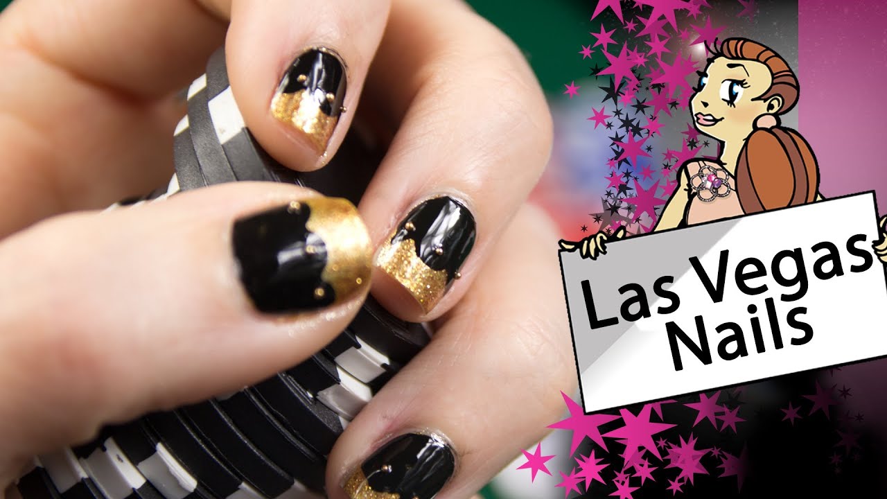 3. Glittery Las Vegas Nail Designs - wide 2