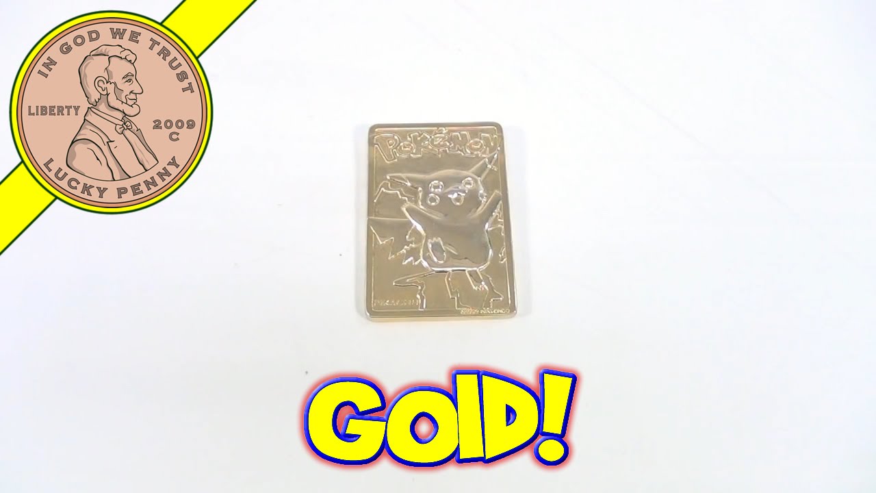 23k gold plated pokemon cards value