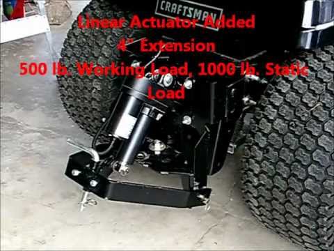 Craftsman CTX9500 Garden Tractor Sleeve Hitch Modification - YouTube