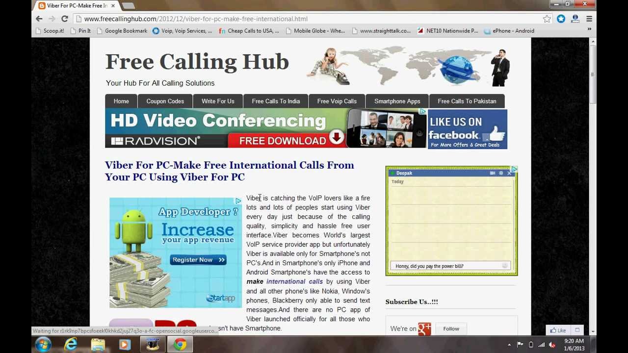 viber video call pc download