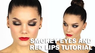 Linda Hallberg Makeup Tutorial - Smokey Eyes and Red Lips (Sotade ögon och röda läppar)