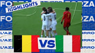 Highlights: Belgio-Italia 0-2 - Under 19 (29 marzo 2022)