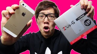 iPhone5sゴールドをブッ壊す！？最強液晶保護フィルムZ'us-G(ゼウスジー)！