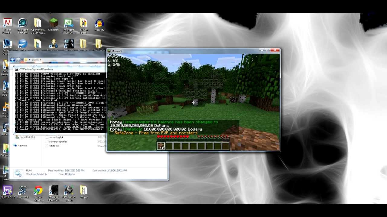 Minecraft Bukkit IConomy Plugin 1.2.5 - YouTube