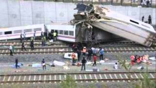 NUEVAS IMÁGENES del trágico accidente de tren de Santiago de Compostela / Train accident 2013