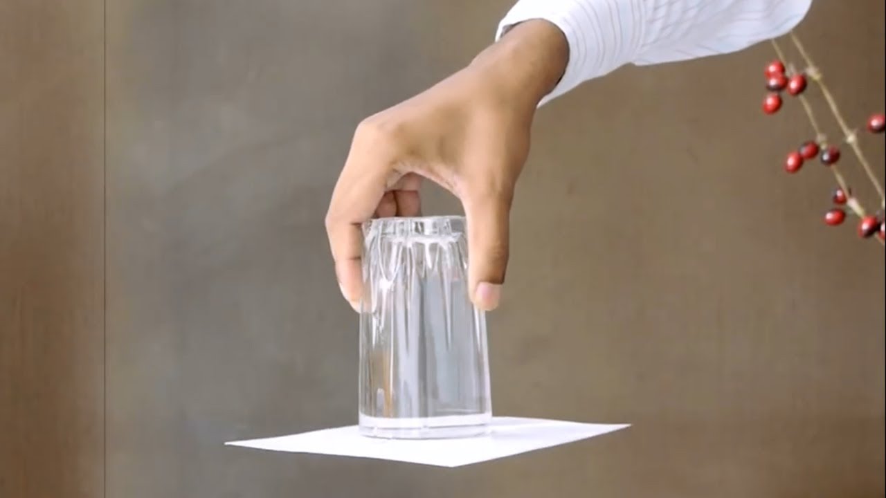 Upside Down Glass of Water - Cool Science Experiment | Mocomi Kids