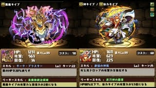 パズドラ　最新速報　新モンスター スキル判明！マステリオン　タケミナカタ降臨