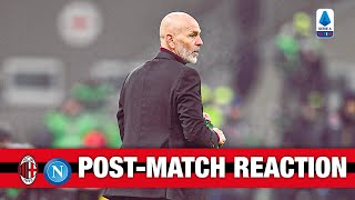 Coach Pioli and Florenzi's post-match reactions | AC Milan v Napoli