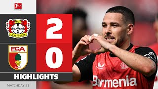 Title-Dream Lives On! | BAYER 04 LEVERKUSEN — FC AUGSBURG | Highlights | MD 31 – Bundesliga 2024/25