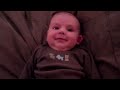 Baby Jackson scared by Daddy snoring - so funny!!!