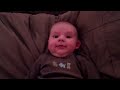 Baby Jackson scared by Daddy snoring - so funny!!!