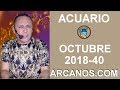 Video Horscopo Semanal ACUARIO  del 30 Septiembre al 6 Octubre 2018 (Semana 2018-40) (Lectura del Tarot)