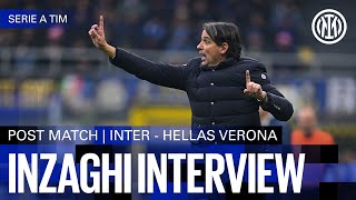 SIMONE INZAGHI INTERVIEW | INTER 2-1 H. VERONA 🎙️⚫🔵??