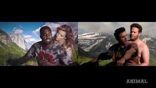 James Franco and Seth Rogan Do Kanye West's Bound 2: See it Side by Side