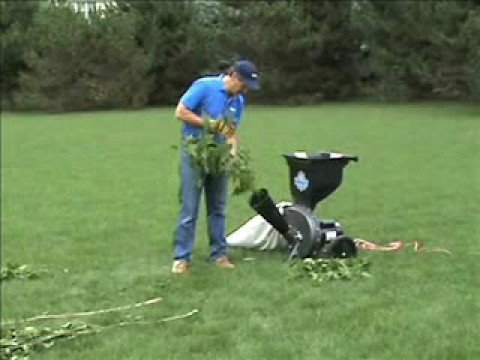 Electric Wood Chipper Leaf Shredder Chipping Maple ...