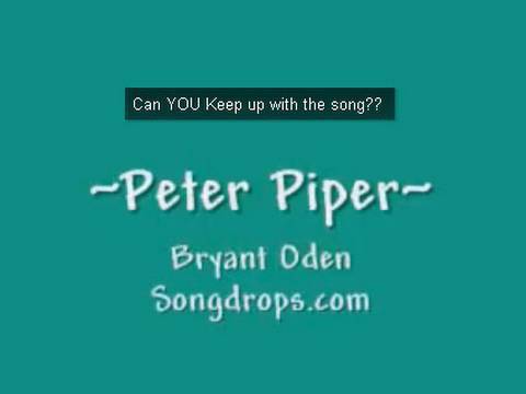 Peter Piper (Tongue Twister Song) A Funny Song by Bryant Oden - YouTube