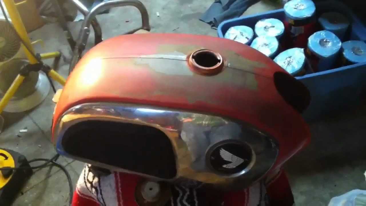 motorcycle gas tank rust remover