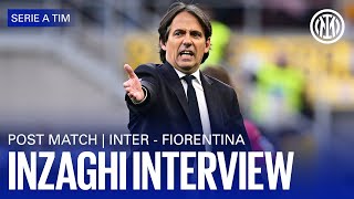 INTER 0-1 FIORENTINA | INZAGHI INTERVIEW 🎙️⚫🔵??