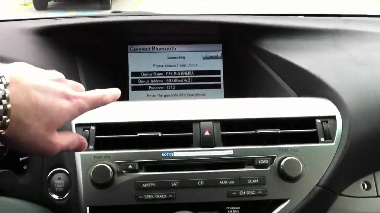 Bluetooth Connect iPhone with Lexus Navigation - YouTube