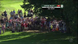 Amazing shot by Jonas Blixt on 18 leading to birdie #PGAChamp