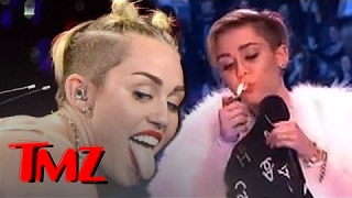 Miley Cyrus Lights Up at MTV EMAs