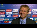 USA's Jürgen KLINSMANN Final Draw reaction
