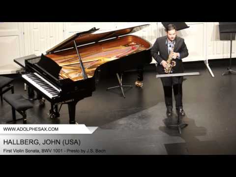 Dinant 2014 - Hallberg, John - First Violin Sonata, BWV 1001 - Presto by J.S. Bach