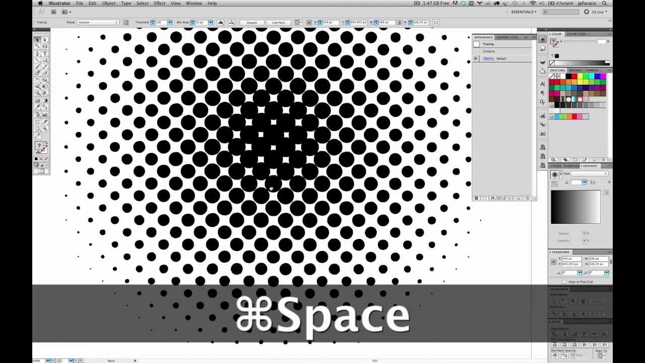 Illustrator Tutorial - Vector Halftone Effect - YouTube