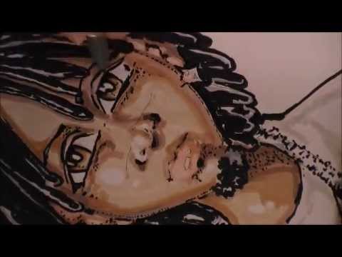 Ciao Copic Marker Drawing a Black Manga Male Face with Dreadlocks - YouTube