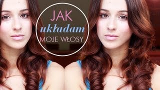 Loki i fale bez użycia ciepła, jak układam moje włosy, loki na opaskę.