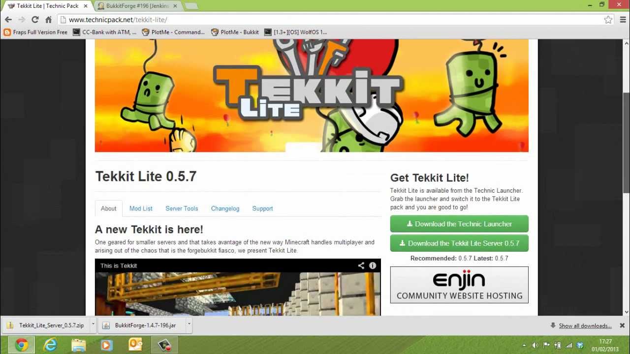 How to install a Tekkit Lite Server with Plugins! - YouTube