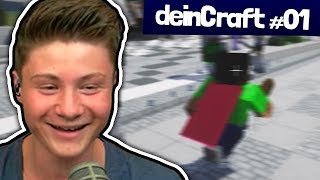 DER ROSA UMHANG! :D | deinCraft #1 mit Dner, Rewi & Sven