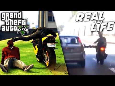 GTA 5 VS REAL LIFE 9 ! (fun, fail, stunt, ...)