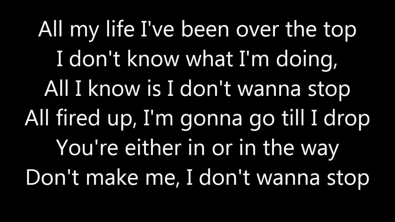 ozzy osbourne i dont wanna stop