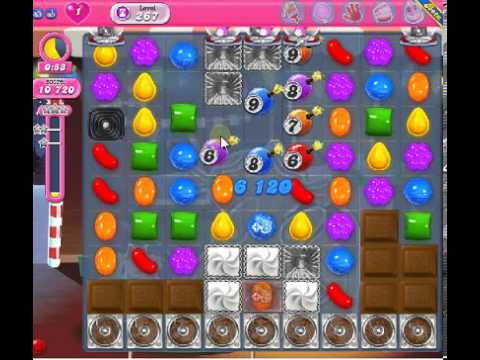 How to beat Candy Crush Saga Level 267 - 1 Stars - No Boosters - 117