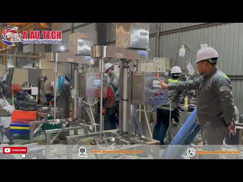 Máy khuấy trộn mực in tự động bằng PLC 100 - 200 lít 