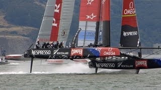 Louis Vuitton Cup: Round Robin 4-1: Luna Rossa Challenge vs Emirates Team New Zealand, 23 July 2013