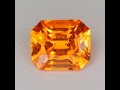 Emerald Cut Mandarin Spessartite Garnet 3.04 Carats