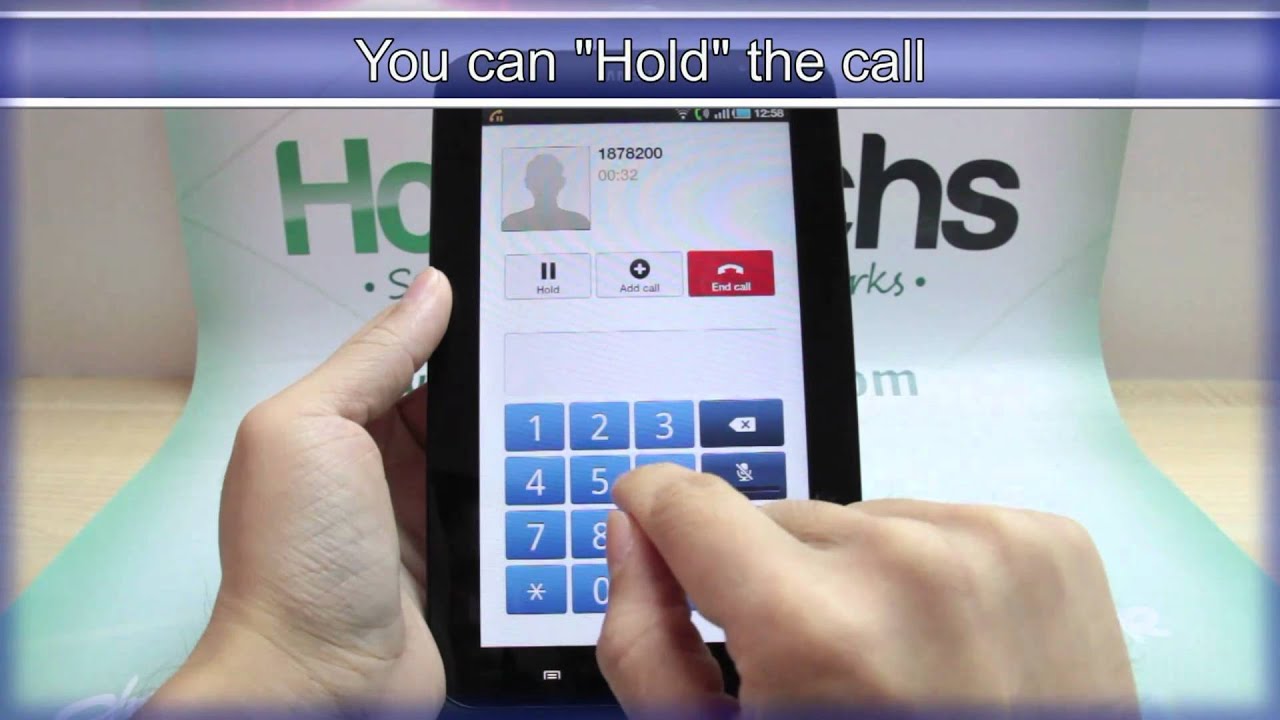 How to Make a Call on Samsung GALAXY Tab - YouTube