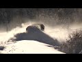 Spectacular footage Train plowing through deep snow Arthurs Pass