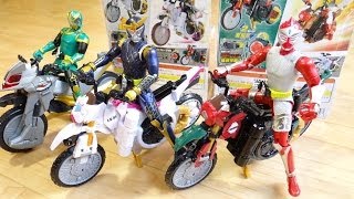 ロックシードからバイクに変形！【開封レビュー】サクラハリケーン & ローズアタッカー ロックビークル01 02 仮面ライダー鎧武(ガイム) バロン DX戦極ドライバーに装着可能