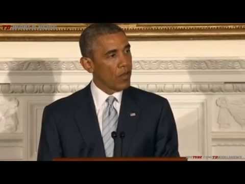 President Obama urges peace in Gaza Strip image