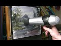 Mountain river watercolour painting demo