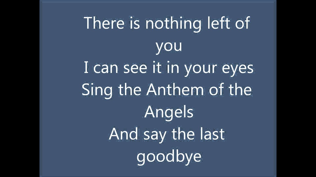 Anthem of the Angels: Breaking Benjamin - YouTube