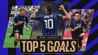 DUE CAPOLAVORI DI LAUTARO E IL SIGILLO DI BOBO 🤩💪?? | INTER HISTORY | TOP 5 GOALS vs ATALANT⚽️??