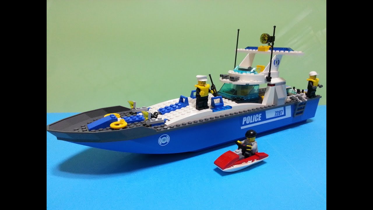 Lego 7287 Police Boat Build Review - YouTube