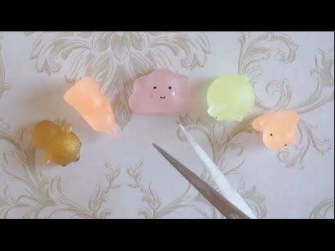 【ASMR】【音フェチ】크리스탈 비즈 슬라임 No talking | Making Slime With Funny Balloons! Satisfying Relaxing Video