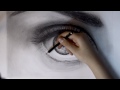 The Mirror Of Soul- realistic human eye Speed drawing
