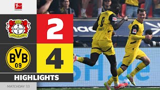 BVB Crash Alonso-Farewell! | BAYER 04 LEVERKUSEN — BORUSSIA DORTMUND | HL | MD 33 – Bundesliga 24/25